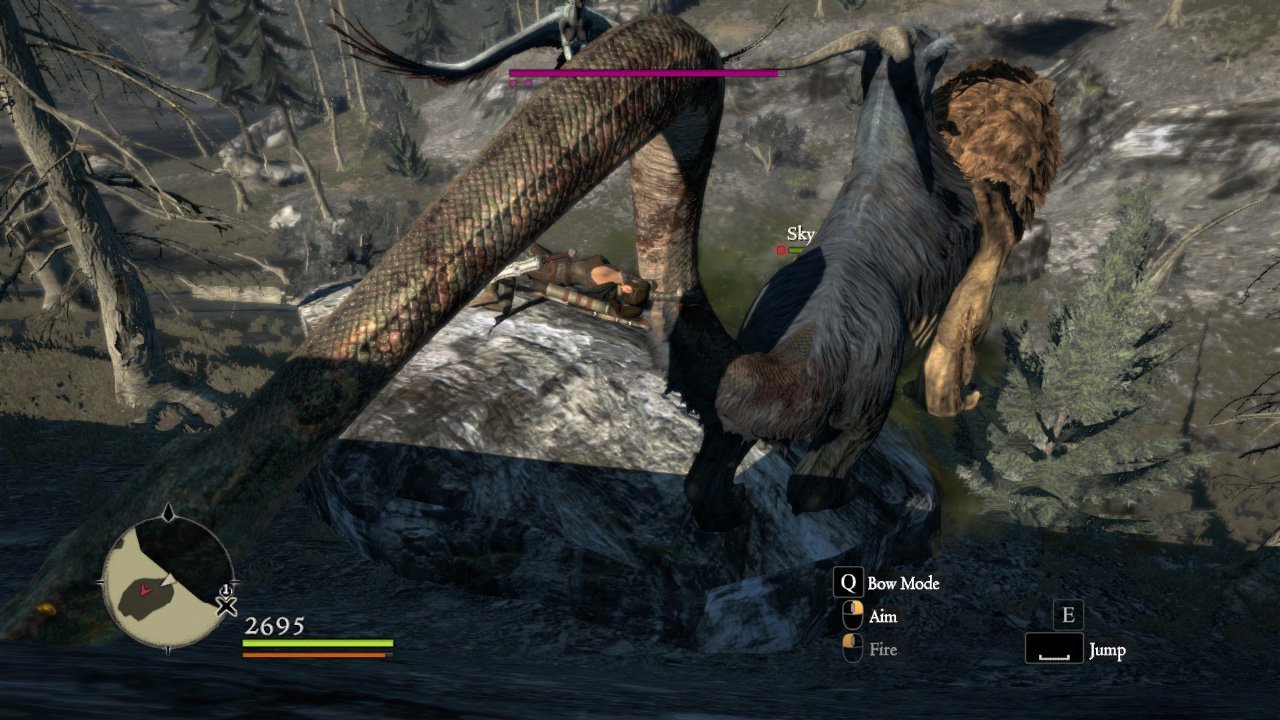 Hold on tight. Your pawn is throwing skulls at harpies.
